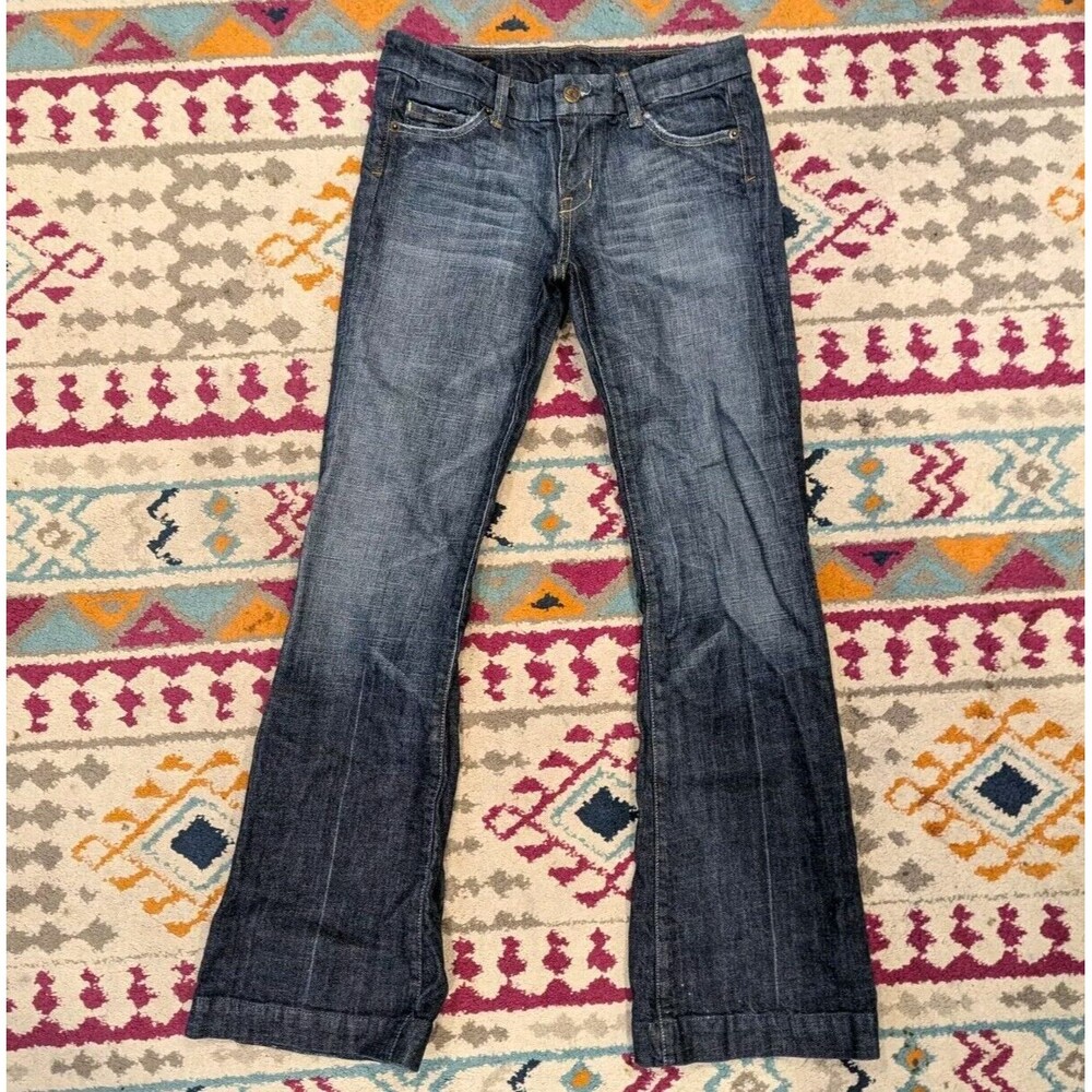 Citizens of Humanity Y2K Boho Chic Kate 066 Low Waist Full Leg Jeans 27 USA